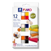 FIMO SOFT Kit de pâte à modeler "Natural", set de 12